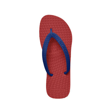 Bright Red Natural Rubber Flip Flops, 5 of 10