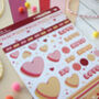 Love And Hugs, Valentine Sticker Sheet, thumbnail 2 of 3