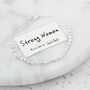 'Strong Woman' Morse Code Bracelet, thumbnail 7 of 8