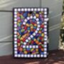 Rainbow Mosaic House Number Craft Kit, thumbnail 1 of 3