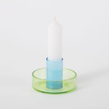 Duo Tone Glass Candleholder, 9 of 10