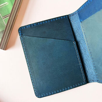 Men's Genuine Leather Card Holder Folded Design, 7 of 12