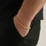 Steel Silver Chunky Rope Bracelet Adjustable Chain, thumbnail 7 of 11