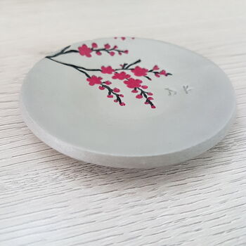 Personalised Grey Cherry Blossom Trinket Dish, 2 of 4