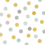 Yellow And Grey Polka Dot Wall Stickers, thumbnail 4 of 6