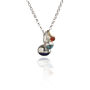 Mixed Gemstone Cluster Necklace, thumbnail 9 of 12