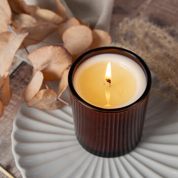 Passionfruit Palm Scented Soy Amber Glass Candle, 2 of 10