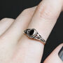 Detailed Black Onyx Sterling Silver Ring, thumbnail 1 of 5