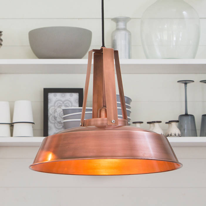 copper pendant light by red lilly