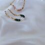 Pearl, Beads And 18 K Gold Plated Paperclip Chain Bracelet, thumbnail 2 of 5