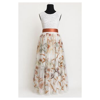 Enchanted Snow Sleeveless Dress Chantilly Lace, 2 of 7