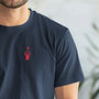 Mens Red Football Player Cup T Shirt, Father's Day, thumbnail 1 of 4