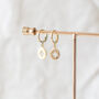 North Star Huggie Hoop Earrings, thumbnail 6 of 11