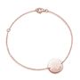 Personalised 18 K Rose Gold Plated Disc Chain Bracelet, thumbnail 1 of 5