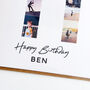 Personalised 11th Birthday Photo Collage Card, thumbnail 4 of 8