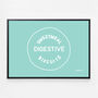 Digestive Biscuit Print Four Colour Options, thumbnail 3 of 10