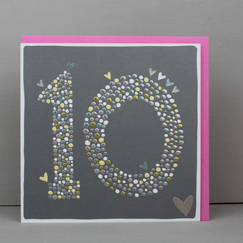 10th Birthday Card For Boy Or Girl, 2 of 2