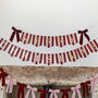 Merry Christmas Banner Velvet Bow Christmas Bunting 2m, thumbnail 1 of 5