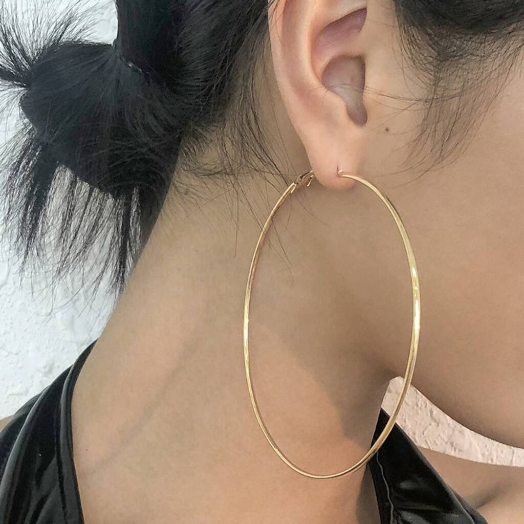 Extra Large 14k Gold Filled Endless Hoop Earrings