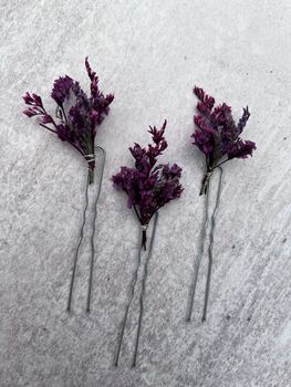 Dried Flower Hair Pins, 5 of 6