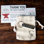 Personalised 6th Anniversary Gift; Forged Dark Iron Bar Keyring, thumbnail 4 of 5