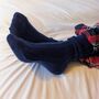 Pure Cashmere Men’s Rib Bed Socks, thumbnail 2 of 7