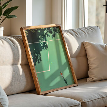 Minimalist Tennis Court Poster, Unframed, 3 of 10