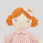 Personalised My 1st Doll In Pink Dress Red Hair, thumbnail 5 of 5