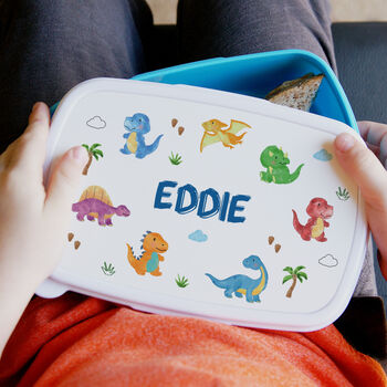 Personalised Dinosaur Lunch Box, 2 of 8
