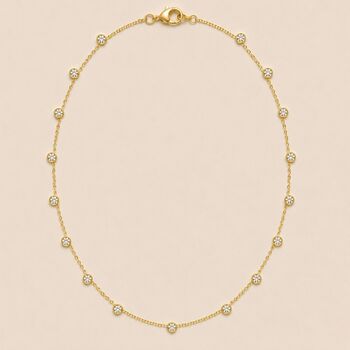 Large Diamond Station Necklace, 3 of 3