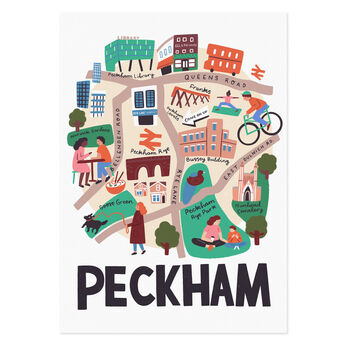 Peckham Illustrated London Map, 6 of 6