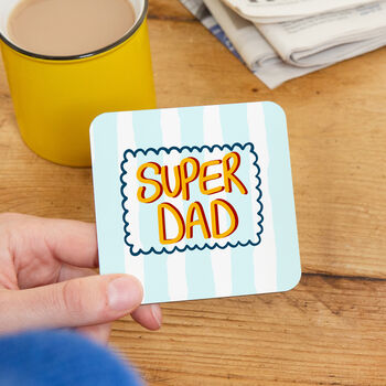 Super Dad Striped Coaster, 3 of 6