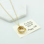 30th 40th Birthday Rings Necklace, thumbnail 6 of 12
