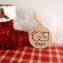 Personalised Cat Laser Cut Christmas Tree Decoration, thumbnail 5 of 6