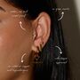 The Waterproof Piha T Bar Hoops, thumbnail 3 of 3