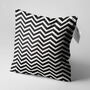 Black And White Soft Cushion Cover With Zig Zag Pattern, thumbnail 3 of 7