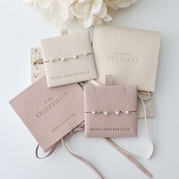 Bridesmaid Bracelet 18k Gold Plated Wedding Gift Idea, 5 of 5