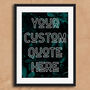 Custom Quote Green Vintage Leaf Design, thumbnail 4 of 6