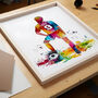 Personalised Abstract Footballer Print, thumbnail 2 of 5