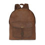 Zip Round Leather Backpack, thumbnail 6 of 7