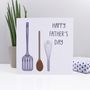'Happy Fathers Day' Cooking Theme Card, thumbnail 3 of 3