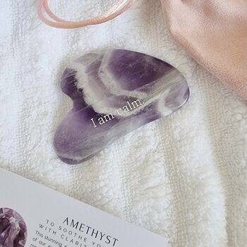 Amethyst Affirmation Gua Sha For Clarity And Calm, 4 of 4