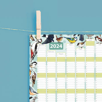 2024 Garden Birds Wall Calendar And Year Planner, 2 of 5