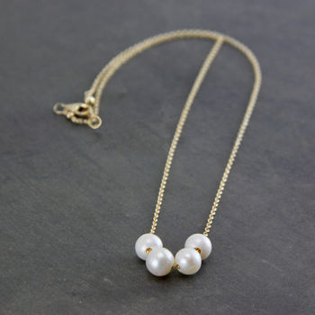 Floating Pearls Special Milestone Birthday Necklace, 6 of 10