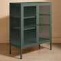 Medium Miles Glass Cabinet In Olive, thumbnail 4 of 5