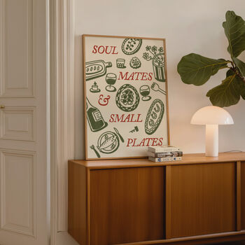 Food Print | Soul Mates And Small Plates Poster, 6 of 9