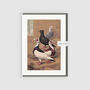 Art Greeting Card Frill Back Pigeon, thumbnail 1 of 3