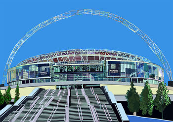 Wembley Stadium, North West London Art Print, 3 of 3