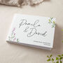 Wildflowers Personalised Names Wedding Guest Book, thumbnail 1 of 3