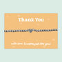 Thank You, Heart Charm Stretch Bracelet, Stainless Steel, thumbnail 1 of 4